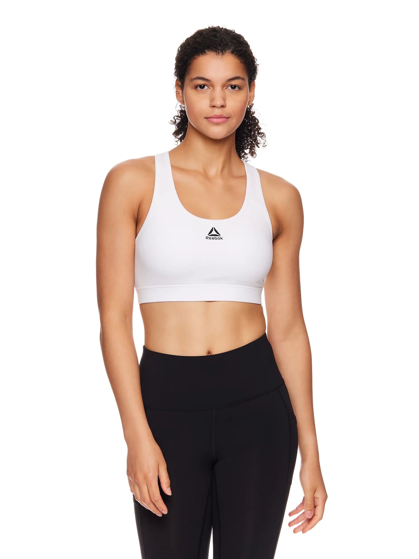 Women'S and Women'S plus Stronger Sports Bra with Mesh Panel and Removable Cups, Sizes XS-4X